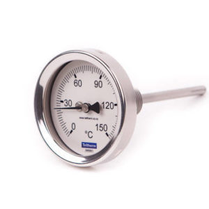 Bi-Metal Thermometer Rear Entry 63 mm
